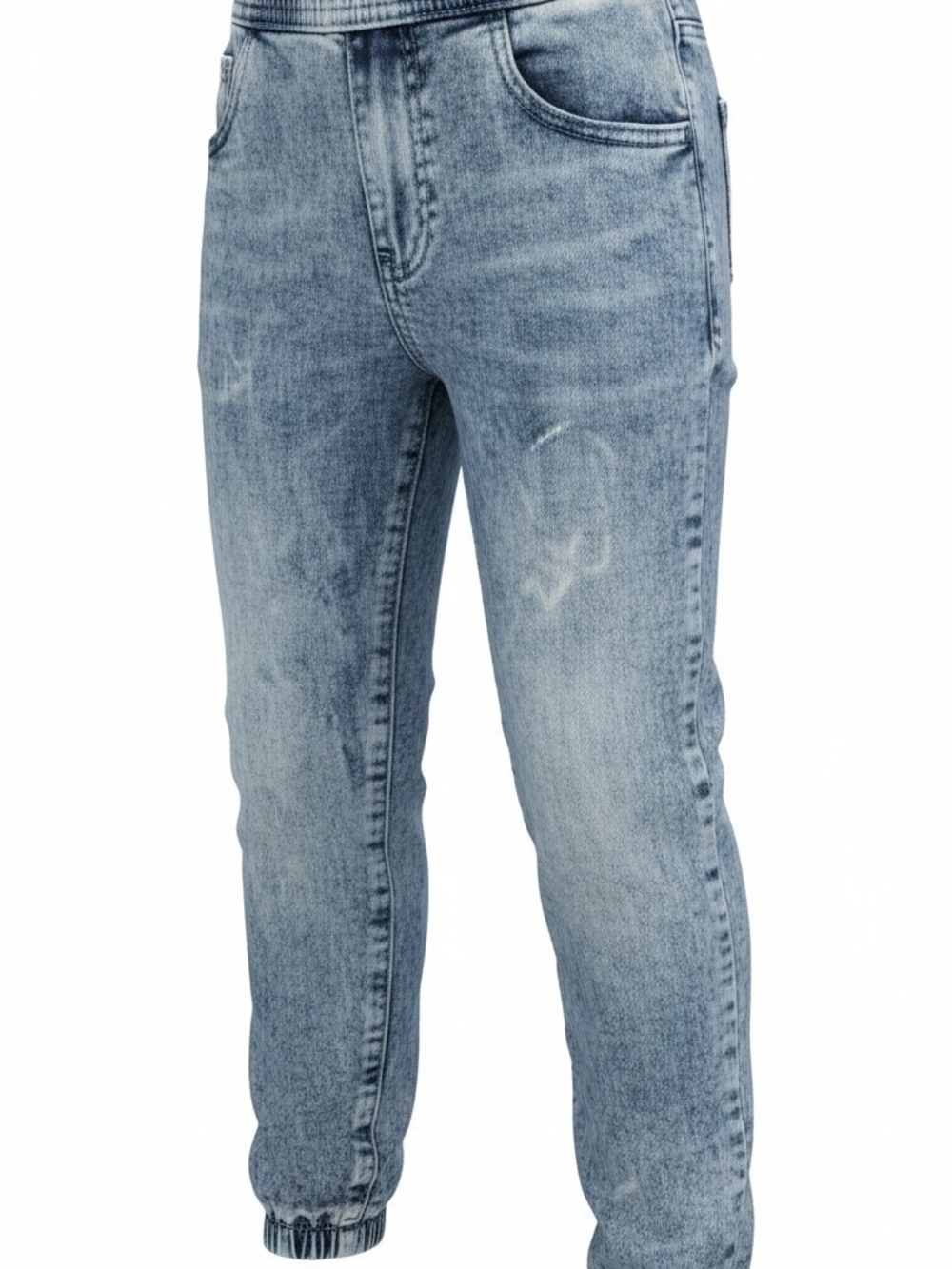 GAP Men's Washed Light Blue Denim Joggers
